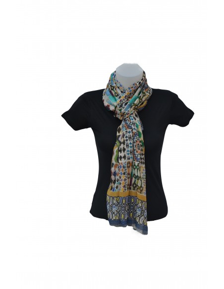 Pashmina cotton-modal- Mosaicos Alhambra