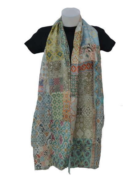 Pashmina cotton-modal- Mosaicos Alhambra