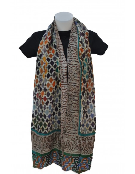Pashmina cotton-modal- Mosaicos Alhambra