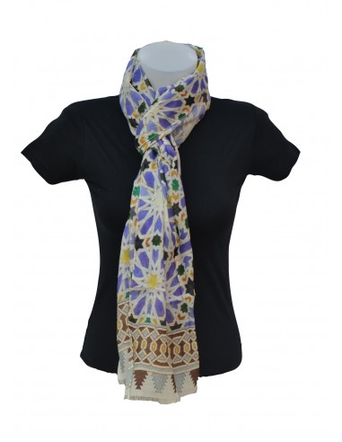Pashmina cotton-modal- Mosaicos Alhambra