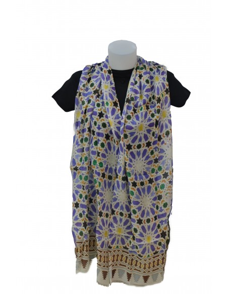 Pashmina cotton-modal- Mosaicos Alhambra