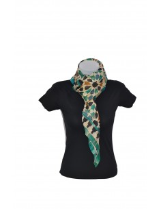 Pashmina seda granada cuadrada 2