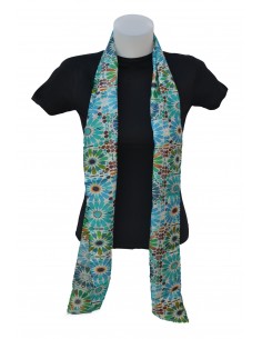 Silk foulard - Granada Mosaic design