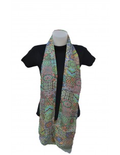 Foulard seda granada- Mosaicos Alhambra