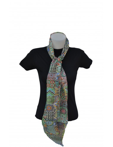 Foulard seda granada- Mosaicos Alhambra