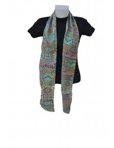 Silk foulard - Granada Mosaic design