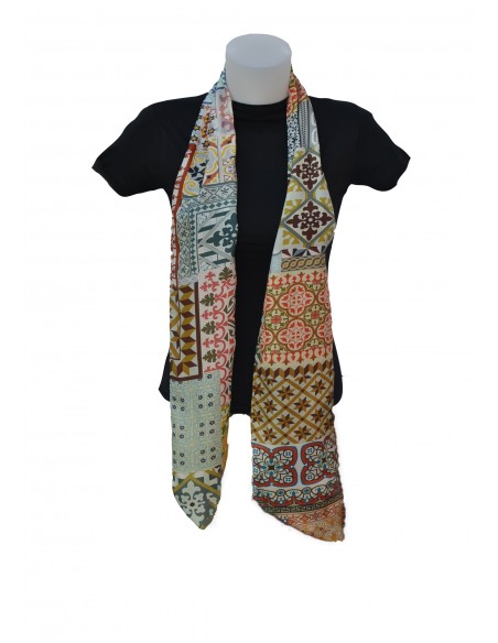 Foulard seda granada- Mosaicos Alhambra