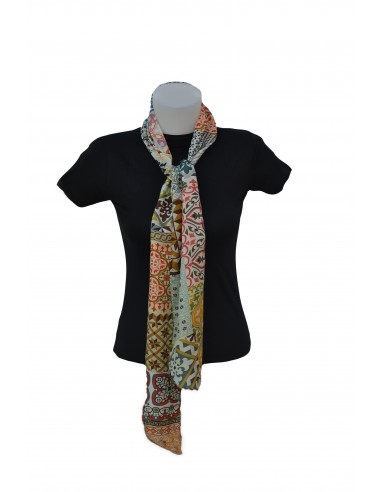 Silk foulard - Granada Mosaic design