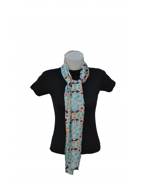 Silk foulard - Granada Mosaic design