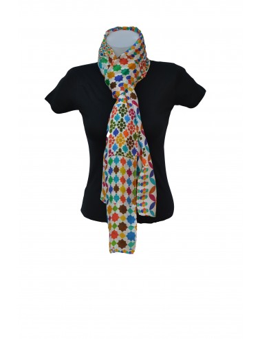 Silk pashmina with Mosaic design...