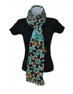 Pashmina seda granada