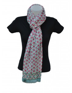 Silk pashmina with Mosaic design 100x190cm