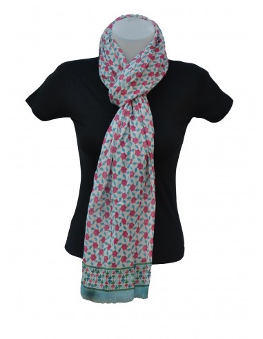 Silk pashmina with Mosaic design...