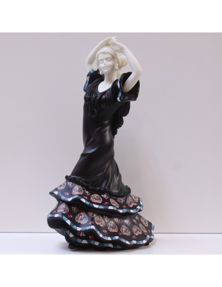 Small Sevillana flamenco dancer with decal - NADAL