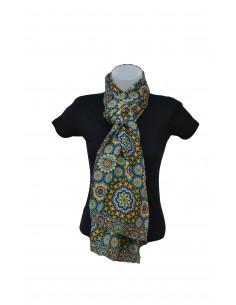 Silk pashmina with Mosaic design 100x190cm