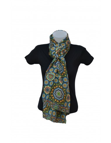 Silk pashmina with Mosaic design...