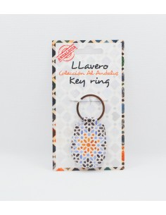 Llavero polipiel- Mosaicos Alhambra