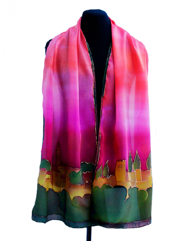Silk foulard with Alhambra during...