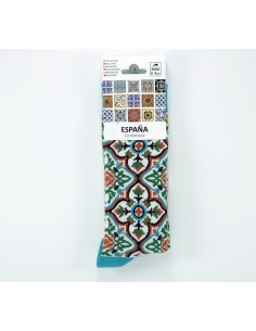 Calcetines azulejos turquesa
