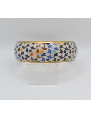 Large Bangle - Mosaic Design Zamak