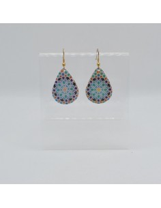 Small dangle teardrop earrings - The Mosaic Collection