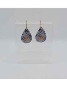 Small dangle teardrop earrings - The Mosaic Collection