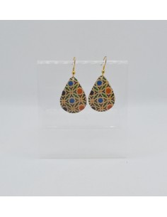 Small dangle teardrop earrings - The Mosaic Collection
