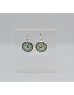 Small dangle circular earrings - The Mosaic Collection