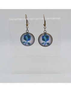 Small dangle circular earrings - The Mosaic Collection