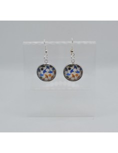 Small dangle circular earrings - The Mosaic Collection