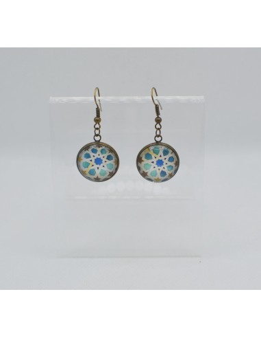 Small dangle circular earrings - The...