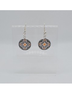Small dangle circular earrings - The Mosaic Collection
