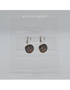 Small dangle hook circular earrings - The Mosaic Collection