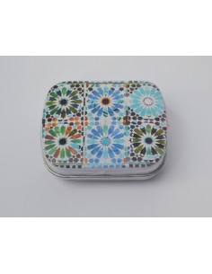 Pastillero/ Cajita Mentolados grandes- Mosaico Alhambra