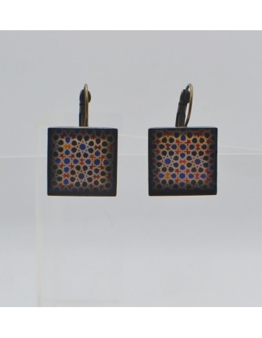Square hook closure earrings - The...
