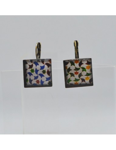 Square hook closure earrings - The...