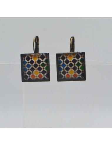 Square hook closure earrings - The...