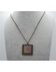 Square pendant necklace - The Mosaic Collection