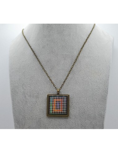 Square pendant necklace - The Mosaic...