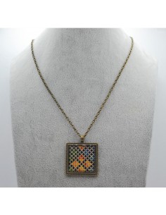 Square pendant necklace - The Mosaic Collection