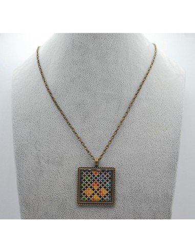 Square pendant necklace - The Mosaic...