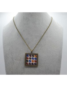 Colgante cuadrado mosaicos