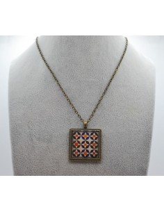 Square pendant necklace - The Mosaic Collection