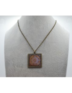 Square pendant necklace - The Mosaic Collection