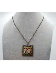 Square pendant necklace - The Mosaic Collection