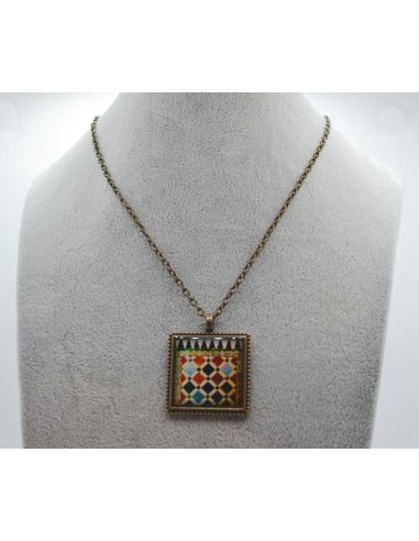 Square pendant necklace - The Mosaic...