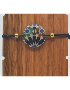 Elastic bracelet with pendant - Mosaic Design