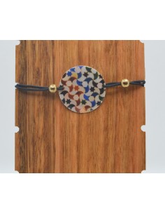 Elastic bracelet with pendant - Mosaic Design