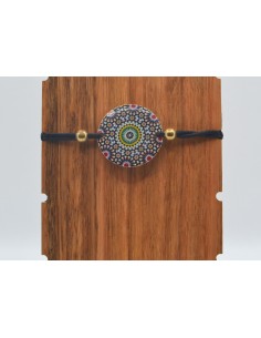 Elastic bracelet with pendant - Mosaic Design