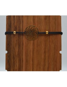 Elastic bracelet with steel design pendant - Mosaic Design